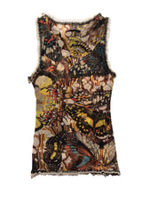 Jean Paul Gaultier Butterfly Mesh Tank