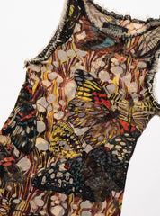 Jean Paul Gaultier Butterfly Mesh Tank