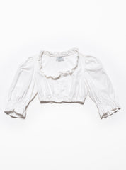 Vintage White H Moser Dirndl Top