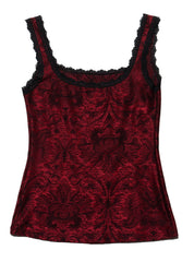 Vintage Caché Red Velvet Top