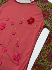 Vintage Kizungu Zungu Flower Long Sleeve Top