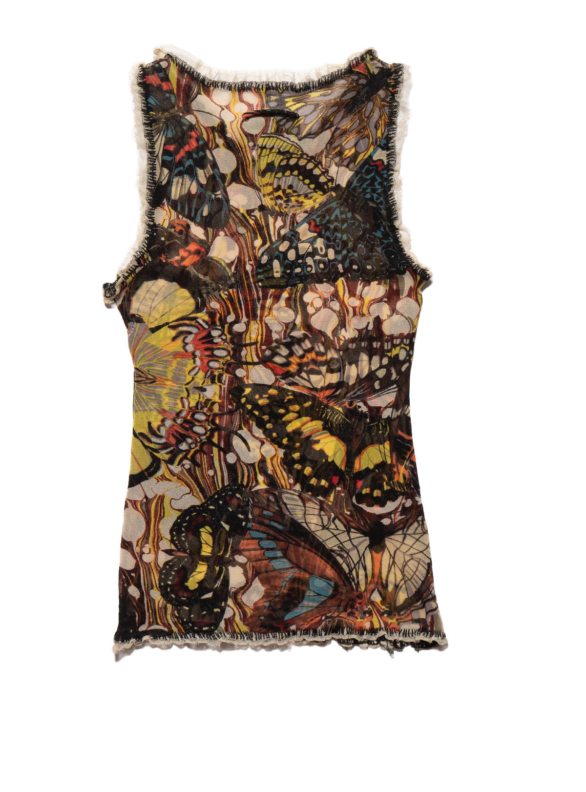 Jean Paul Gaultier Butterfly Mesh Tank