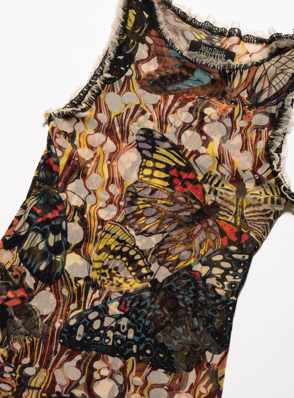 Jean Paul Gaultier Butterfly Mesh Tank