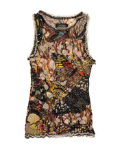 Jean Paul Gaultier Butterfly Mesh Tank