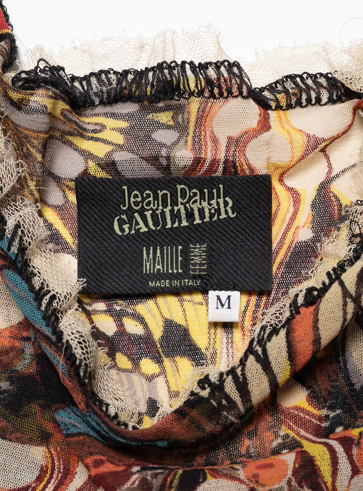 Jean Paul Gaultier Butterfly Mesh Tank