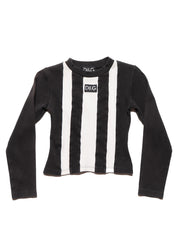 Vintage D&G Black & White Striped Longsleeve Top