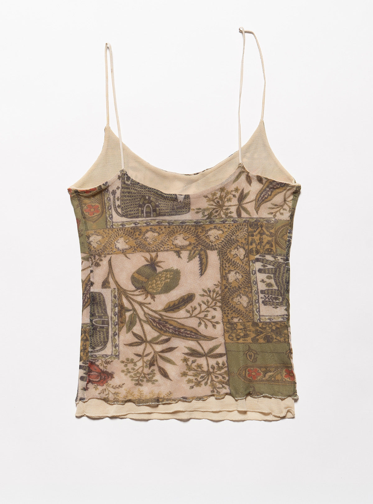 Vintage Weston Wear Mesh Print Spaghetti Tank