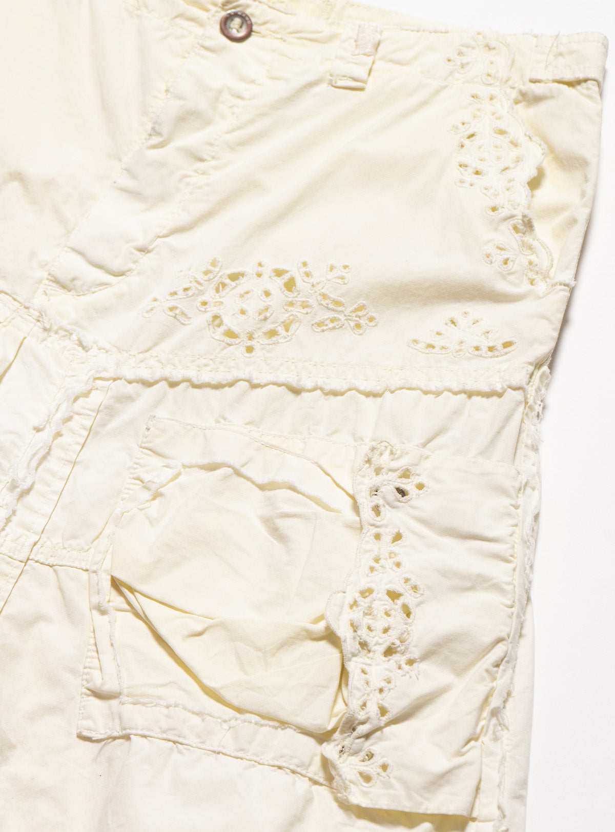 Vintage DA-NANG Yellow Eyelet Skirt