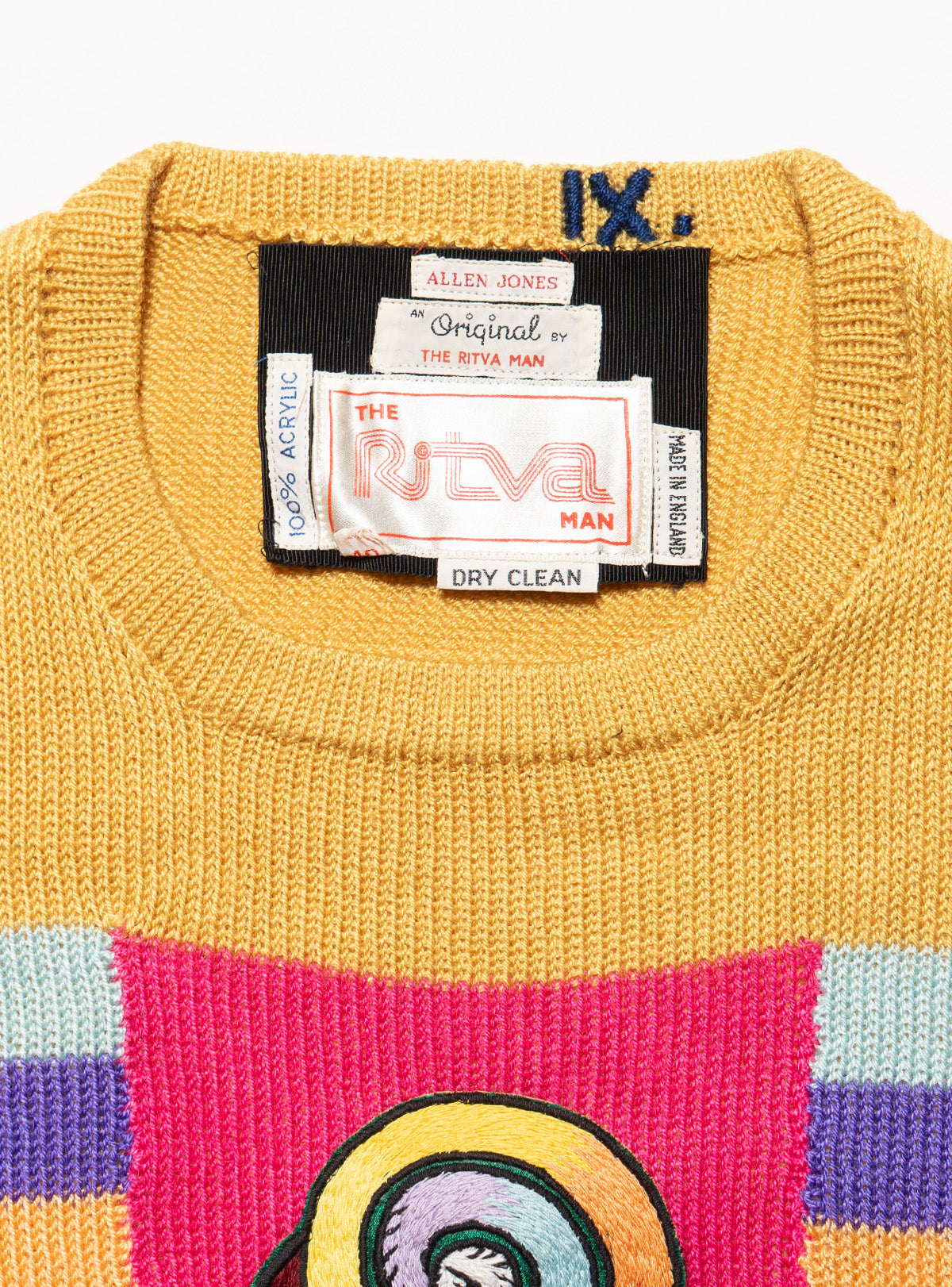 Vintage Ritva Man by Allen Jones 'Sheer Magic' Sweater, 1971