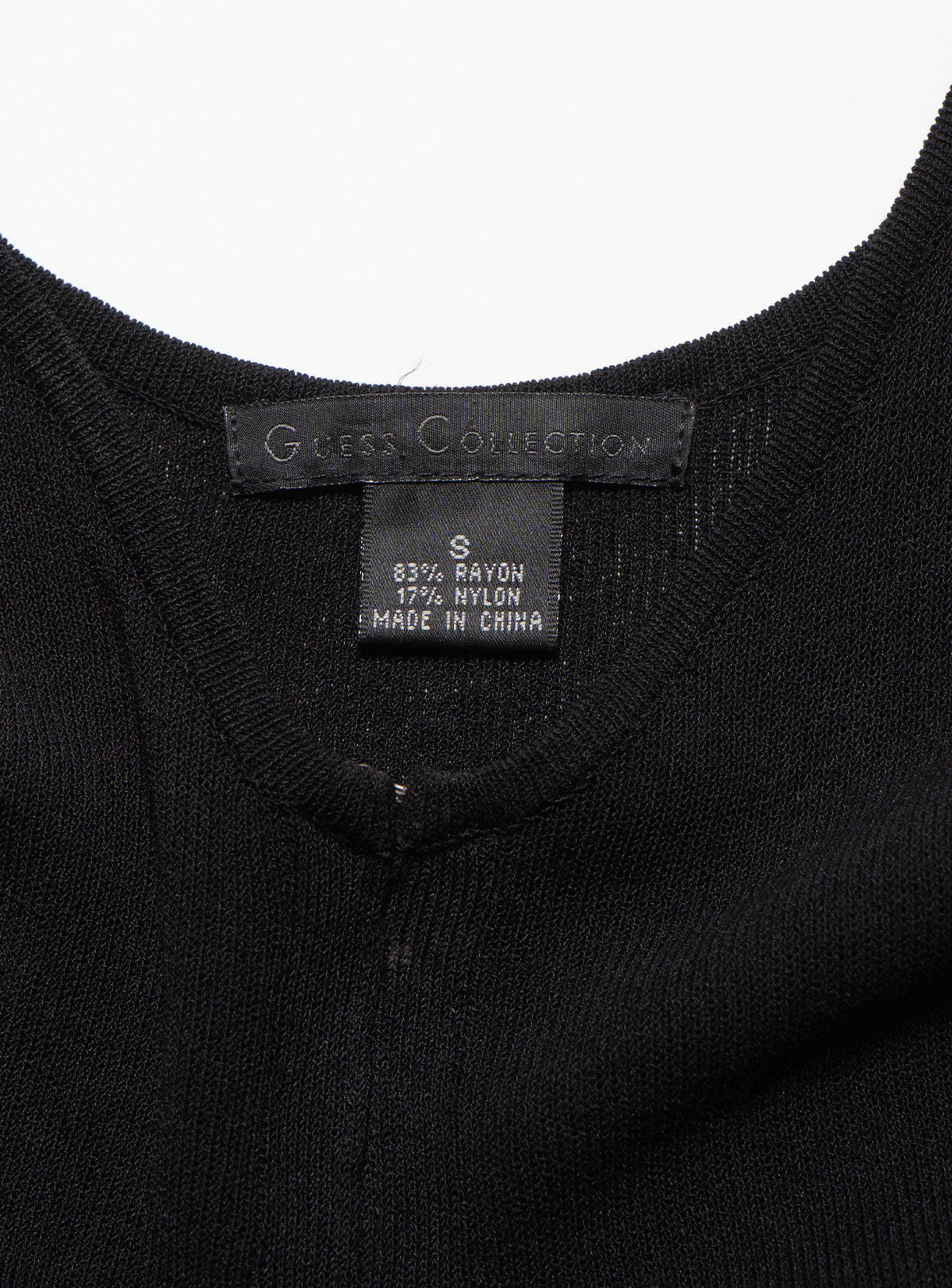 Vintage Guess Collection Black Knit Mini Dress