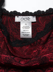 Vintage Caché Red Velvet Top