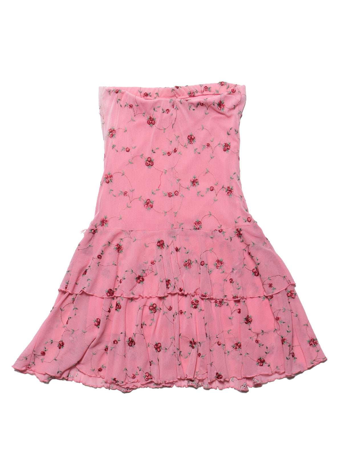Vintage Pink Floral Dress