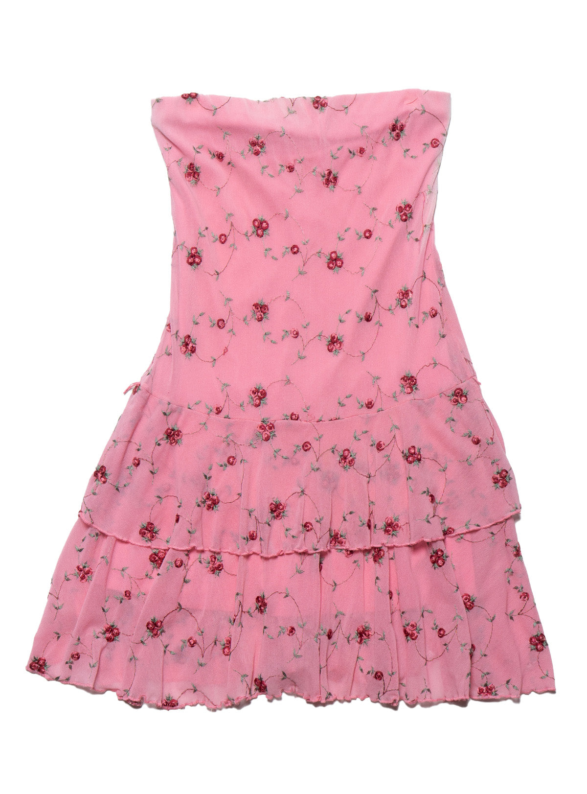 Vintage Pink Floral Dress