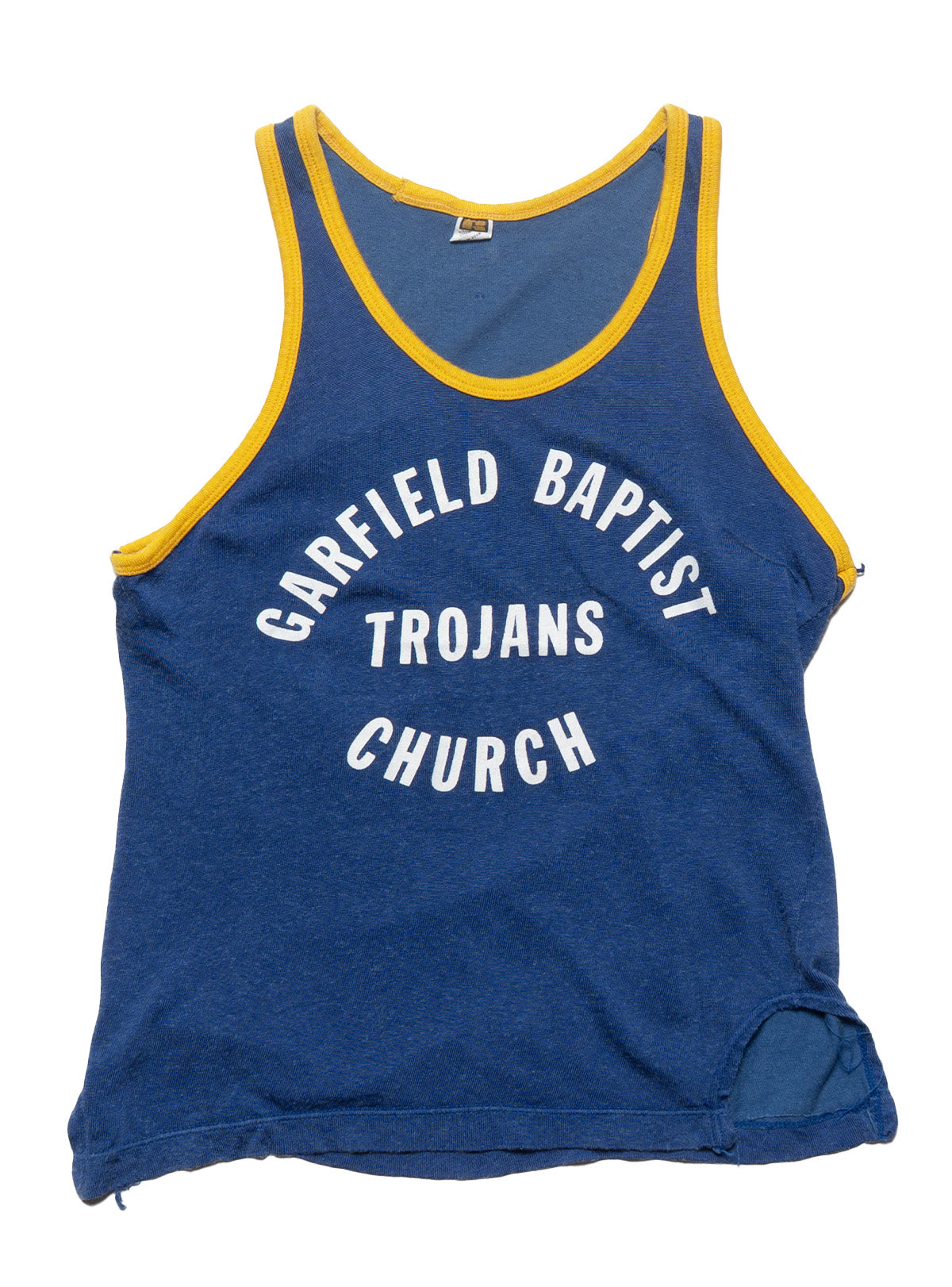 Vintage Garfield Baptist Church Trojans Basketball Jersey